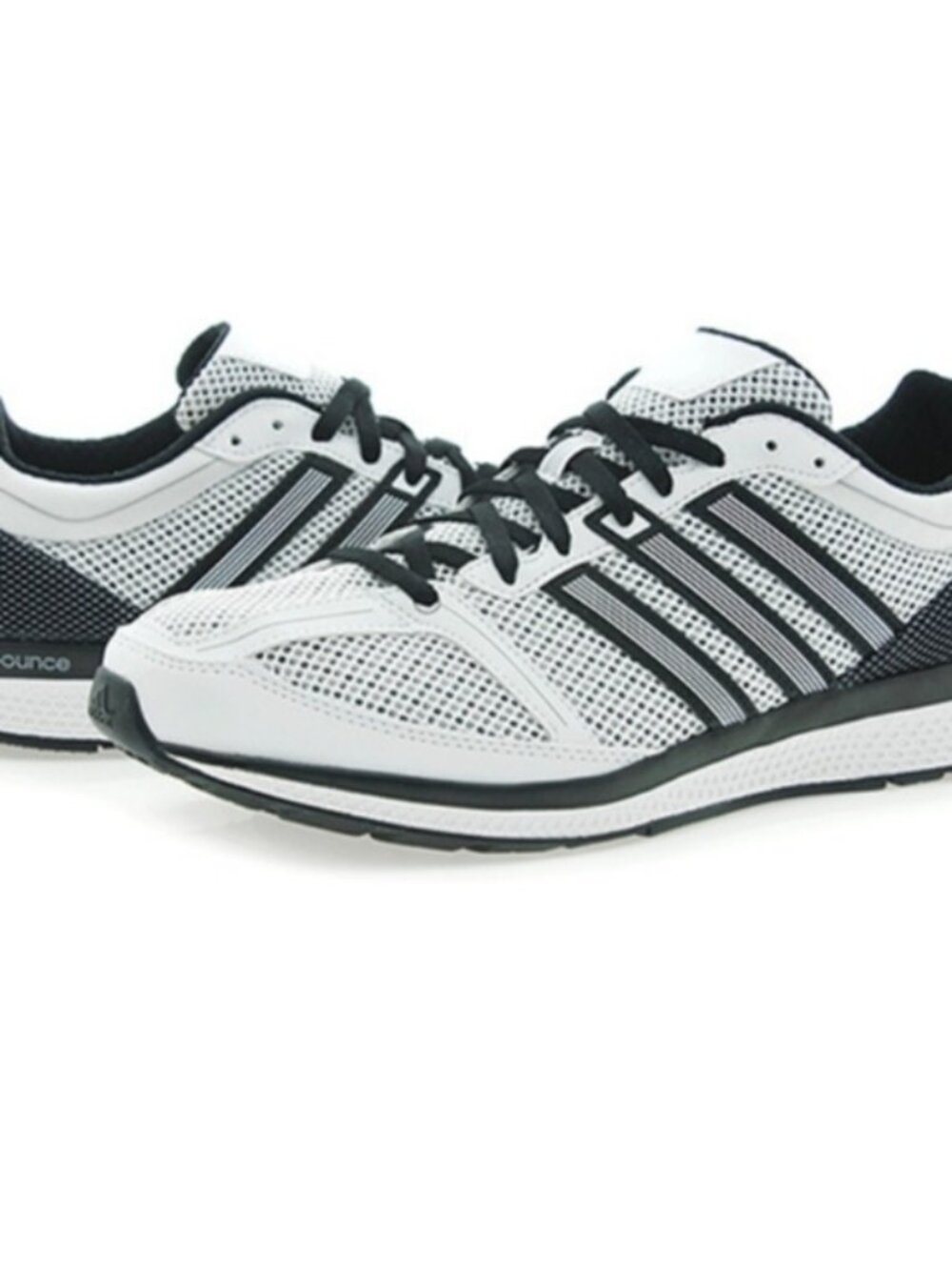 Adidas Performance Mana RC Bounce m running shoes, White/White/Black, 7.5